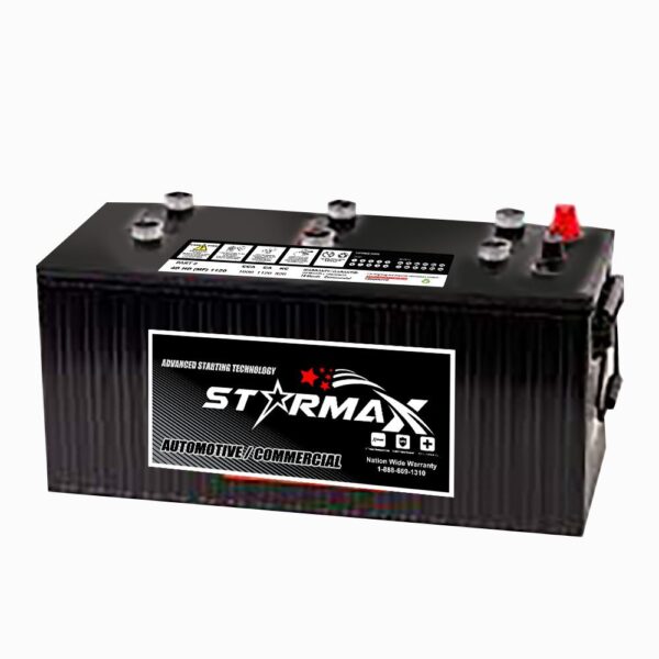 Starmax Silver Group Size 4D-HD Maintainable Commercial Battery, 1000CCA, 320RC, 1120CA