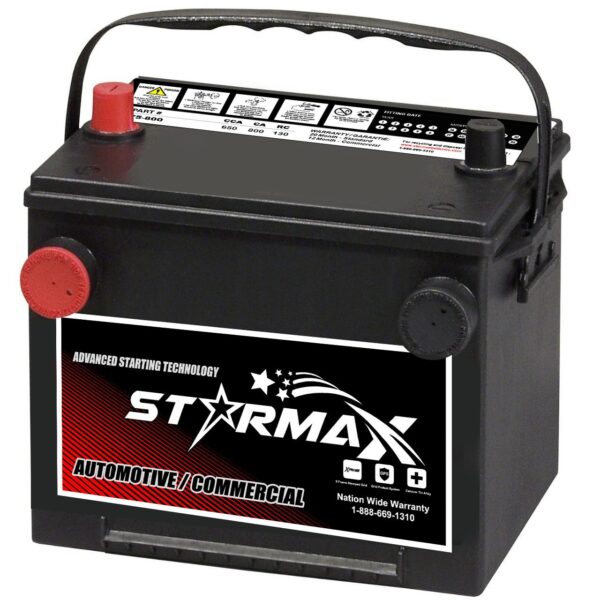 PS 75DT-850  Group 75DT 800CA, 650CCA, 130RC Universal Dual Terminal Battery - 12 Volt