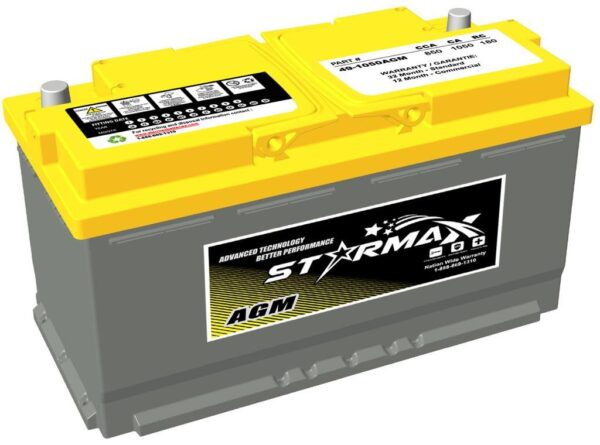 PS 49-1050AGM  Group 49 AGM 1050CA, 850CCA, 180RC Automotive Starting Battery - 12Volts - Image 2
