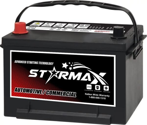 PS 58-675  Group 58 700CA, 560CCA, 100RC Automotive Starting Battery, 12 Volt - Top Terminal