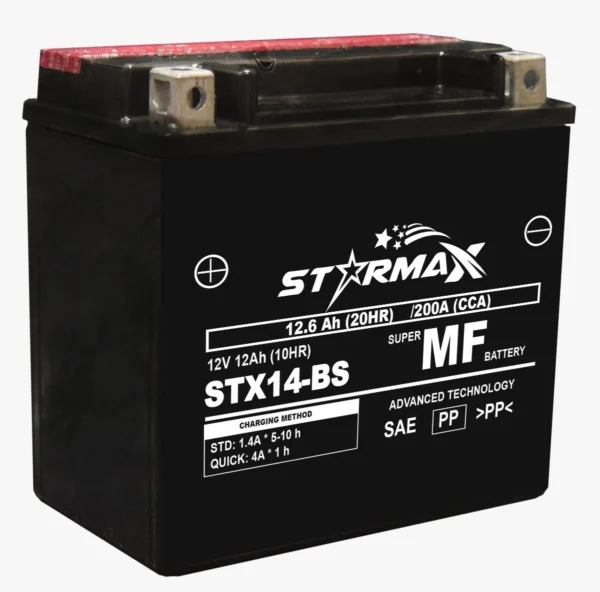 STX14-BS High Performance Factory Activated AGM Maintenance Free Battery