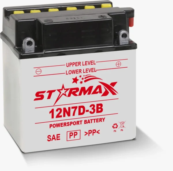 12N7D-3B Coventional Flooded Powersport Battery - 12 Volt