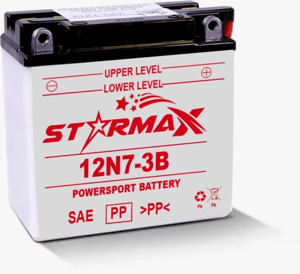 12N7-3B Coventional Flooded Powersport Battery - 12 Volt