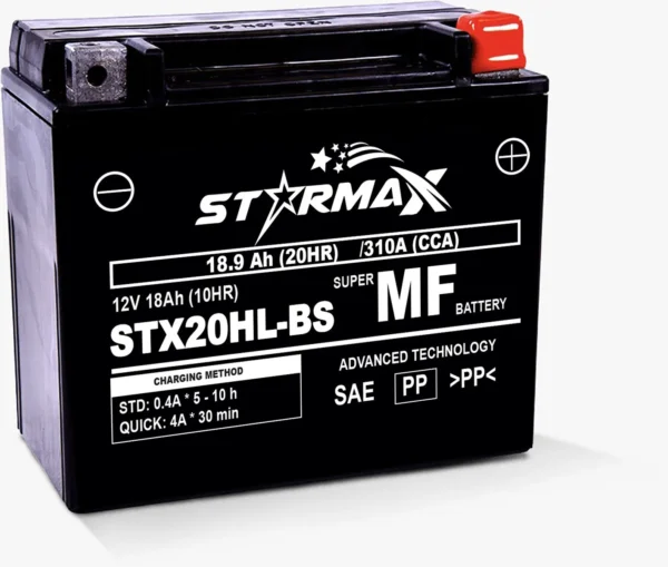 STX20HL-BS-PW Advanced Performance Series AGM Powersport Battery