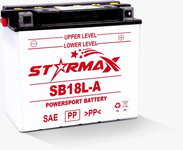 SB18L-A High Performance Premium Flooded Powersport Battery
