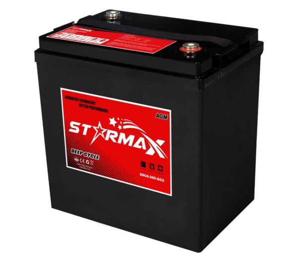 Starmax SDC6-265 GC2 6V 265Ah Deep Cycle AGM Motive Battery