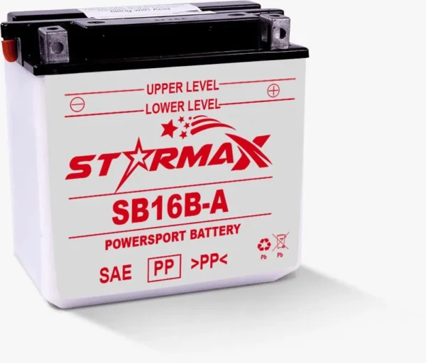SB16B-A High Performance Premium Flooded Powersport Battery