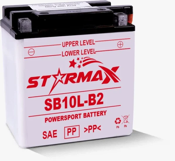 SB10L-B2 High Performance Premium Flooded Powersport Battery