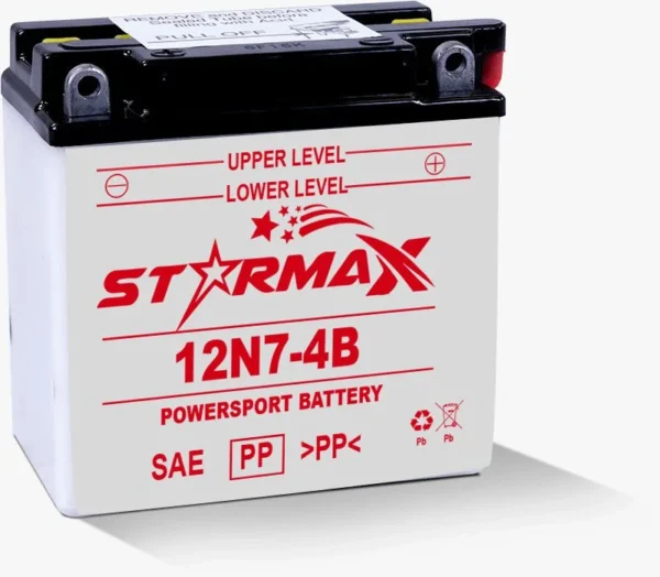 12N7-4B Coventional Flooded Powersport Battery - 12 Volt