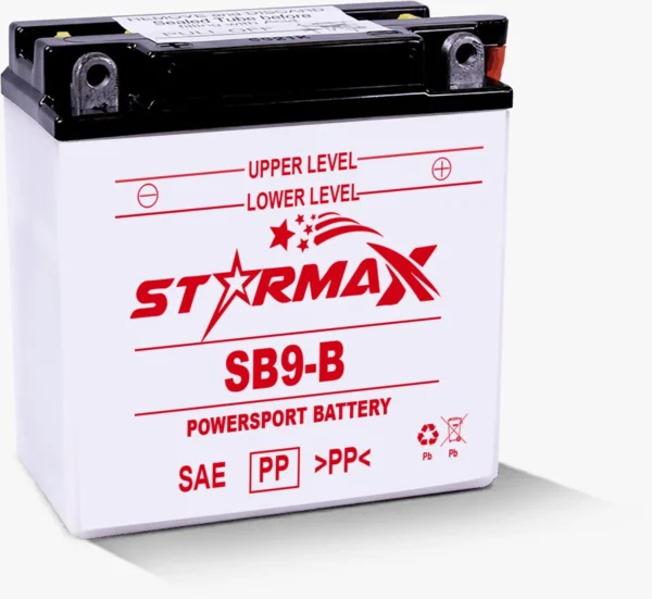 SB9-B High Performance Premium Flooded Powersport Battery