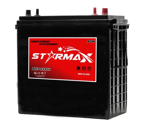 Starmax SDC12-220 J185 12V 220Ah Deep Cycle AGM Motive Battery