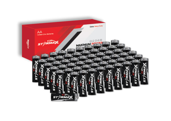 Starmax Extra Heavy Duty AA Size Carbon Zinc Battery (60-Pack)