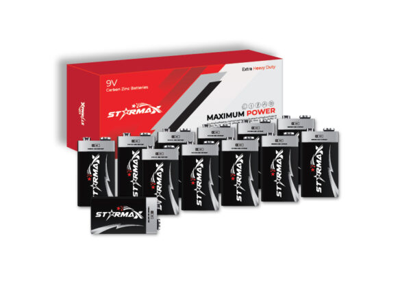 Starmax Extra Heavy Duty 9V Size Carbon Zinc Battery (12-Pack)