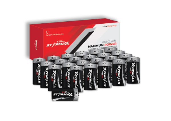 Starmax Extra Heavy Duty C Size Carbon Zinc Battery (24-Pack)