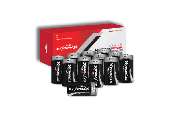 Starmax Extra Heavy Duty, D Size Carbon Zinc Battery (12-Pack)