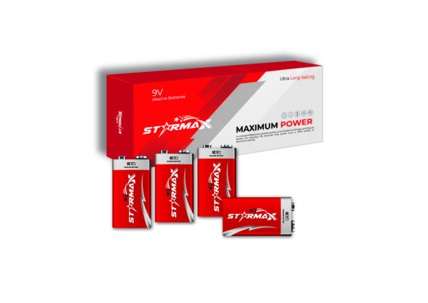 Starmax 9V 4 Pack Alkaline Battery