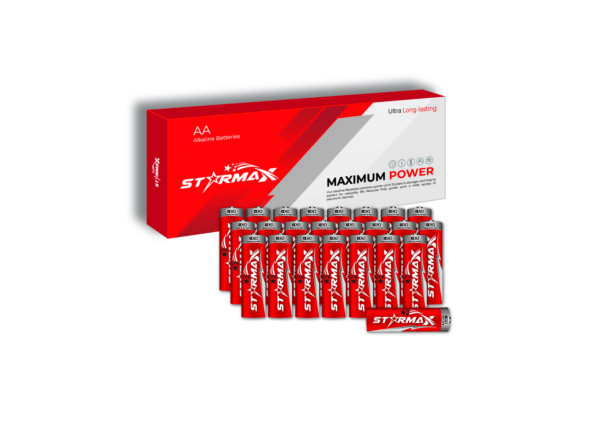 Starmax AA 24 Pack 1.5 V Alkaline Battery