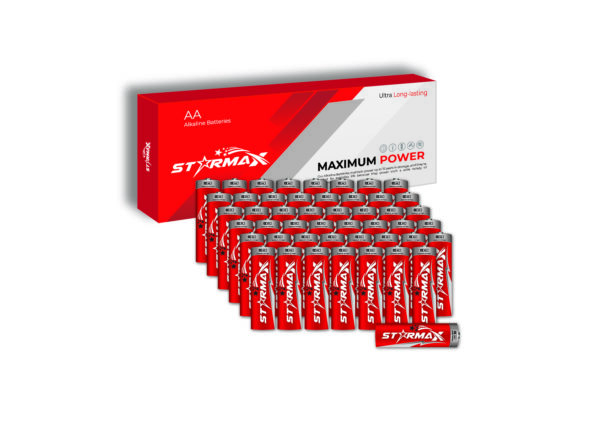 Starmax AA 48 Pack 1.5 V Alkaline Battery