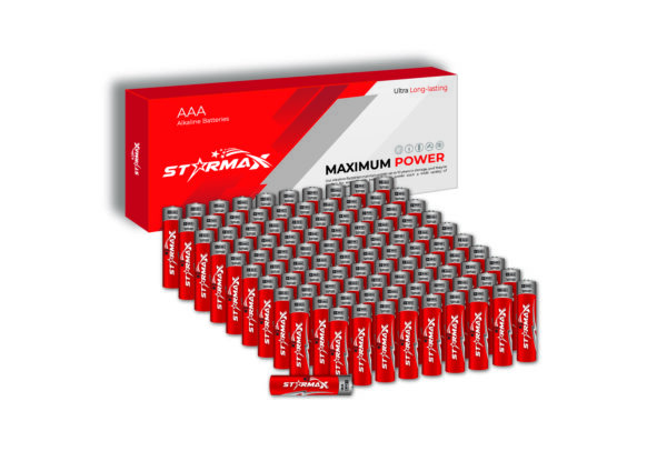 Starmax AAA 100 Pack 1.5 V Alkaline Battery