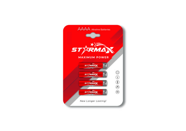 Starmax AAAA 4 Pack 1.5 V Alkaline Battery