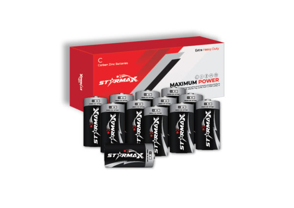 Starmax Extra Heavy Duty C Size Carbon Zinc Battery (12-Pack)