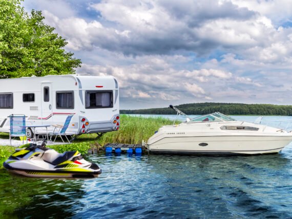 Holidays in summer at the lake, Germany