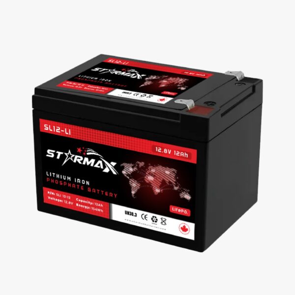 Starmax STL12-LI 12V 12Ah Lithium Iron Phosphate (LiFePO4) Deep Cycle Battery