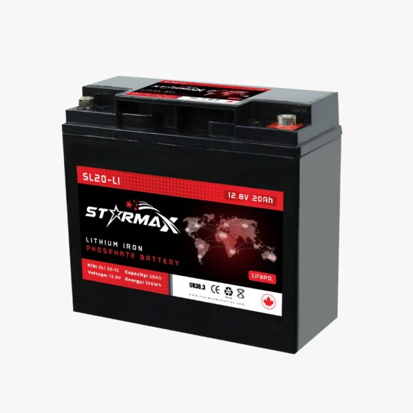 Starmax SL20-LI 12V 20Ah Lithium Iron Phosphate (LiFePO4) Deep Cycle Battery