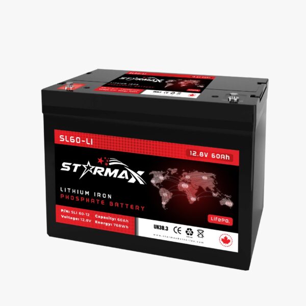 Starmax STL60-LI 12V 60Ah Lithium Iron Phosphate (LiFePO4) Deep Cycle Battery