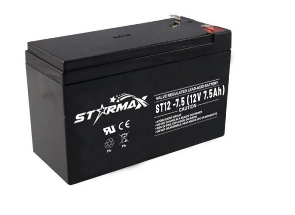 Starmax ST12-7.5 12V 7.5Ah Sealed Lead Acid AGM Battery