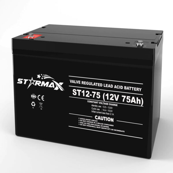 Starmax ST12-75 12V 75Ah Sealed Lead Acid AGM Battery