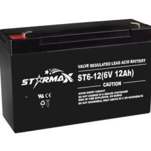 Starmax ST6-12 6V 12Ah Sealed Lead Acid AGM Battery – T1/T2 Terminal