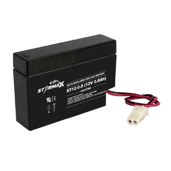 Starmax ST12-0.8 12V 0.8AH Sealed Lead Acid AGM Battery