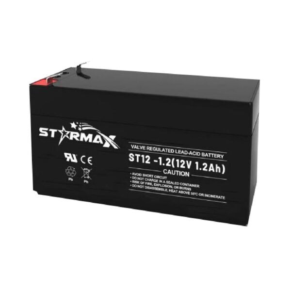 Starmax ST12-1.2 12V 1.2Ah Sealed Lead Acid AGM Battery