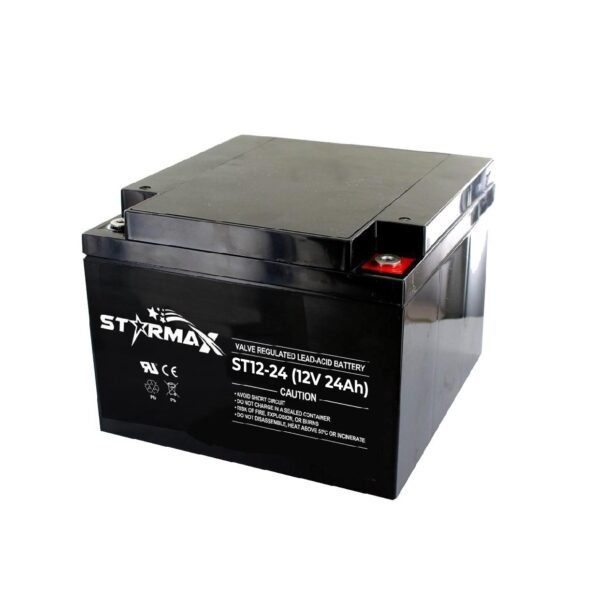 Starmax ST12-24 12V 24Ah Sealed Lead Acid AGM Battery