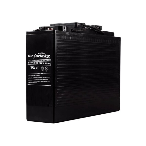 Starmax STF12-90 12V 90Ah Telecom Front Terminal Long-Life AGM Battery
