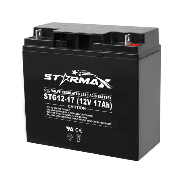 Starmax STG12-17 12V 17Ah Deep Cycle GEL VRLA Battery