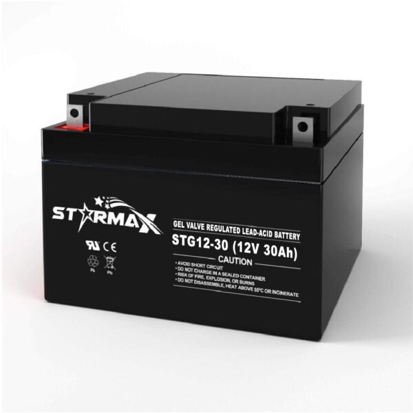 Starmax STG12-30 12V 30Ah Deep Cycle GEL VRLA Battery