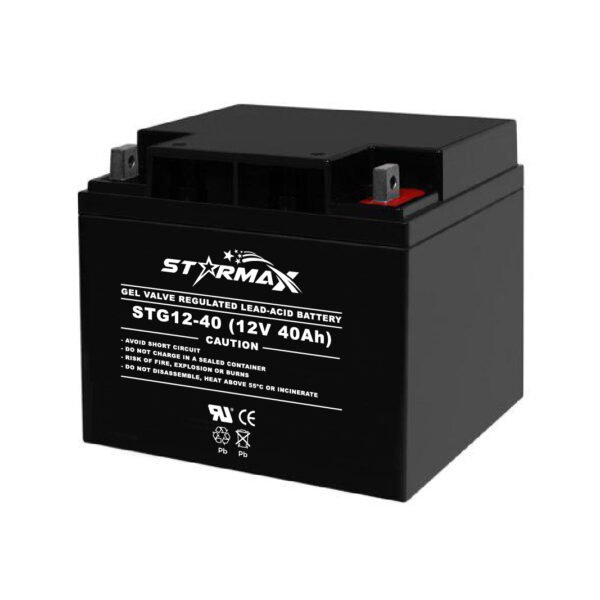 Starmax STG12-40 12V 40Ah Deep Cycle GEL VRLA Battery