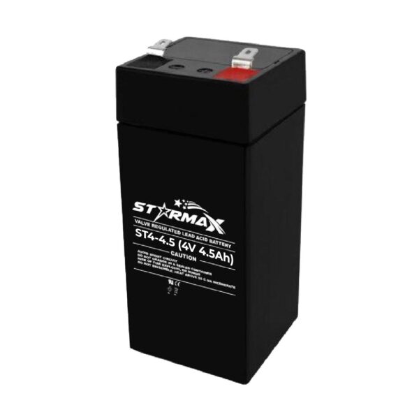 Starmax ST4-4.5 4V 4.5Ah Sealed Lead Acid AGM Battery