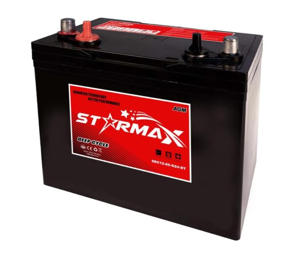 Starmax SDC12-90 Group 24-DT 12V 90Ah Motive Deep Cycle AGM Battery